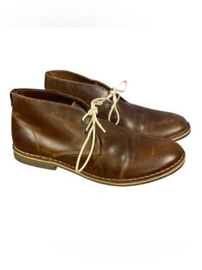 Red Tape Derby Chukka Brown Leather Lace Up Shoes Boots Sz 8